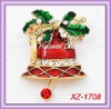 Wholesale XZ-1708 Christmas Brooch;Jingle bell brooch