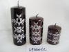 Wholesale christmas metallic shining candle