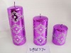 Wholesale christmas metallic shining candle