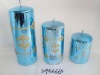 Wholesale christmas metallic shining candle