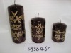 Wholesale christmas metallic shining candle