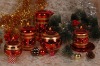Wholesale Metallic Finish Candle, Christmas Candle