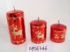 Wholesale christmas metallic shining candle