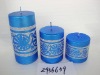Wholesale christmas metallic shining candle