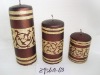 Wholesale christmas metallic shining candle