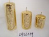 Wholesale christmas metallic shining candle