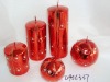Wholesale christmas metallic shining candle