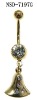 Wholesale Chrisrmas Bell stainless steel navel belly body jewelry piercing