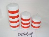 Wholesale christmas metallic shining candle