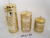 Wholesale christmas metallic shining candle