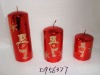 Wholesale christmas metallic shining candle