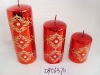 Wholesale christmas metallic shining candle