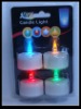 Wholesale LED muticolor flicking tealight in blister card