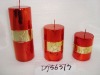 Wholesale christmas metallic shining candle