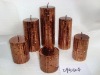 Wholesale christmas metallic shining candle