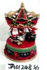 Wholesale christmas revolving music bell ornament crafts