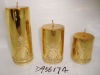 Wholesale christmas metallic shining candle