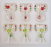 Wholesale Set of 6 glass christmas angel bell
