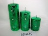 Wholesale christmas metallic shining candle
