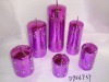 Wholesale christmas metallic shining candle