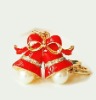 Wholesale Fashion Metal Swaroski Rhinstone Christmas Bell Key Chain , Key Ring SY12687