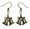 Wholesale Fashion Christmas bell alloy earrings
