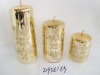 Wholesale christmas metallic shining candle