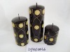 Wholesale christmas metallic shining candle