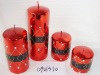 Wholesale christmas metallic shining candle