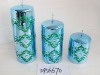 Wholesale christmas metallic shining candle