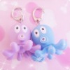 Wholesale squid shape christmas led light animals,christmas keychain plastic