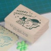 Wholesale wooden rubber Christmas stamp