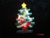 Wholesale Flashing magnetic badge in Christmas tree shape