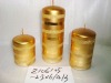 Wholesale christmas matt gold candle,christmas candle,metal decorative candle, candle ornament, craft decoration candle,gift candle