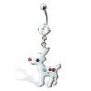 Wholesale Rudolph Christmas Belly Button Ring,Belly Ring,Navel Ring C1959