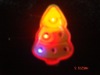 Wholesale Flashing badge in Christmas tree shape