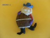 Wholesale Refrigerator Magnet-Santa With Bucket