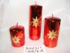 Wholesale classic wedding red candle,christmas candle,metal decorative candle, candle ornament, craft decoration candle,gift candle