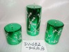 Wholesale art shine pillar candle,christmas candle,metal decorative candle, candle ornament, craft decoration candle,gift candle