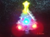 Flashing magnetic badge in Christmas tree shape