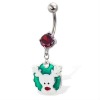 Rudolph Christmas Belly Button Ring,Belly Ring,Navel Ring C1960