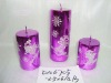 Wholesale christmas metallic shining candle,christmas candle,metal decorative candle, candle ornament, craft decoration candle,gift candle