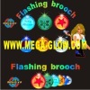Wholesale flashing badge,led light up christmas necklace,novelty light,promotional gift