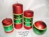 Wholesale christmas metallic shining candle,christmas candle,metal decorative candle, candle ornament, craft decoration candle,gift candle