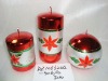 Wholesale christmas metallic shining candle,christmas candle,metal decorative candle, candle ornament, craft decoration candle,gift candle