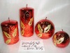 Wholesale christmas metallic shining candle,christmas candle,metal decorative candle, candle ornament, craft decoration candle,gift candle