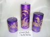 Wholesale christmas metallic shining candle,christmas candle,metal decorative candle, candle ornament, craft decoration candle,gift candle