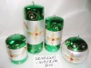 Wholesale christmas metallic shining candle,christmas candle,metal decorative candle, candle ornament, craft decoration candle,gift candle