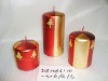 Wholesale christmas metallic shining candle,christmas candle,metal decorative candle, candle ornament, craft decoration candle,gift candle