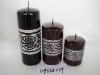Wholesale christmas metallic shining candle,christmas candle,metal decorative candle, candle ornament, craft decoration candle,gift candle